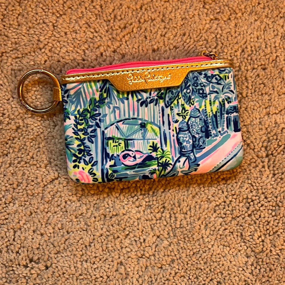 Lily Pulitzer keychain wallet